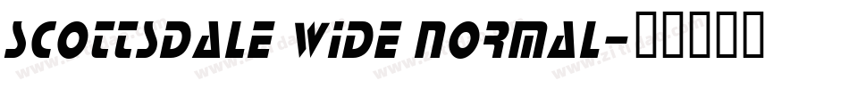 Scottsdale Wide Normal字体转换